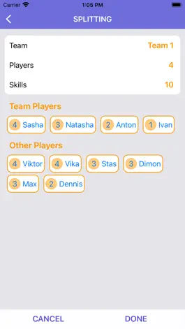 Game screenshot Team Splitter apk