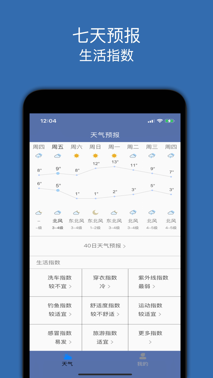 天气预报－精准72小时预报和生活指数