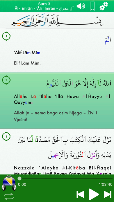 Screenshot #3 pour Quran Audio mp3 Pro: Bosnian