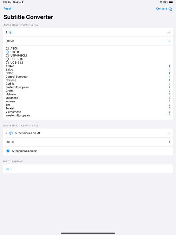 Screenshot #5 pour Convertir les sous-titres