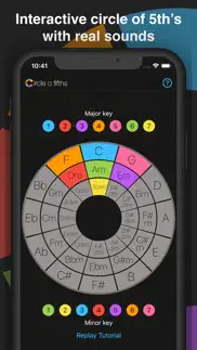 circle o fifths: music theory iphone screenshot 1