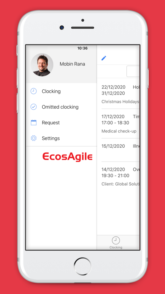 #3. eWork Clocking Time Task Track (iOS) Podle: SoftAgile srl