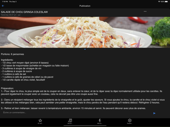 Screenshot #4 pour Recettes de salade de chou