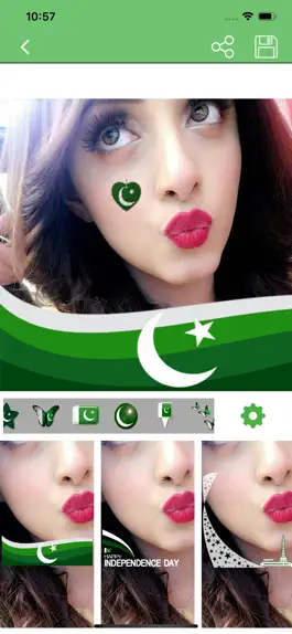 Game screenshot 14 August Pak Flag Face Maker apk
