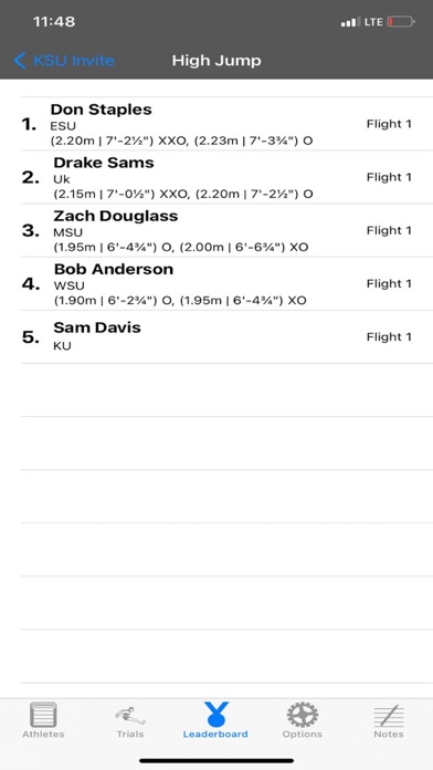 Track Meet Manager Screenshot