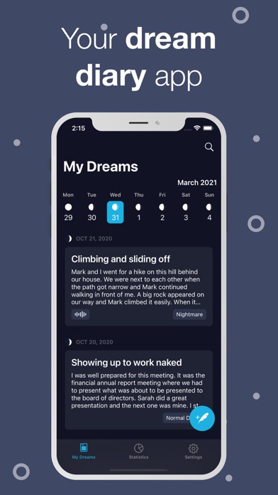 Dreamy - Personal Dream Diary Screenshot