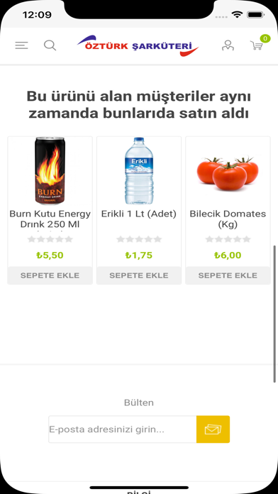 Öztürk Şarküteri Screenshot