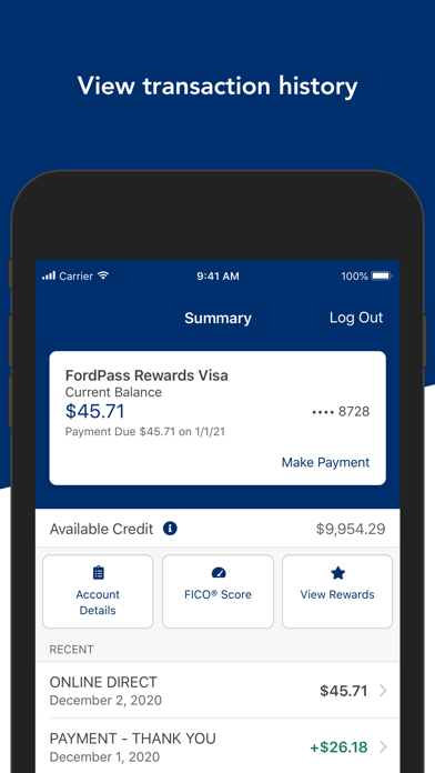 FordPass Rewards Visa Screenshot