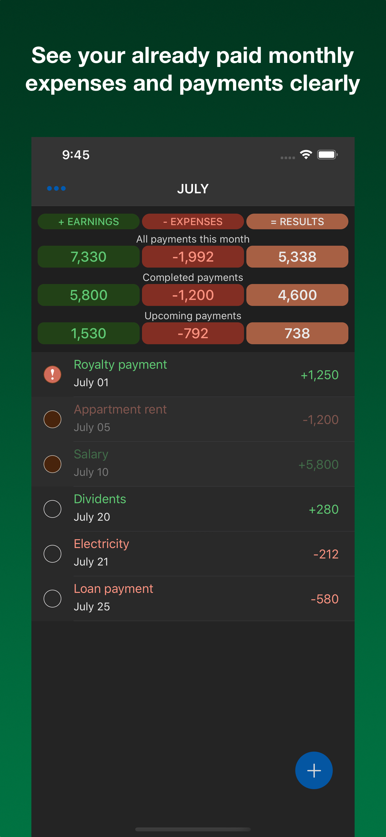 Payments reminder