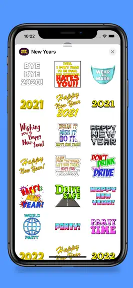 Game screenshot New Year's Fun Stickers apk