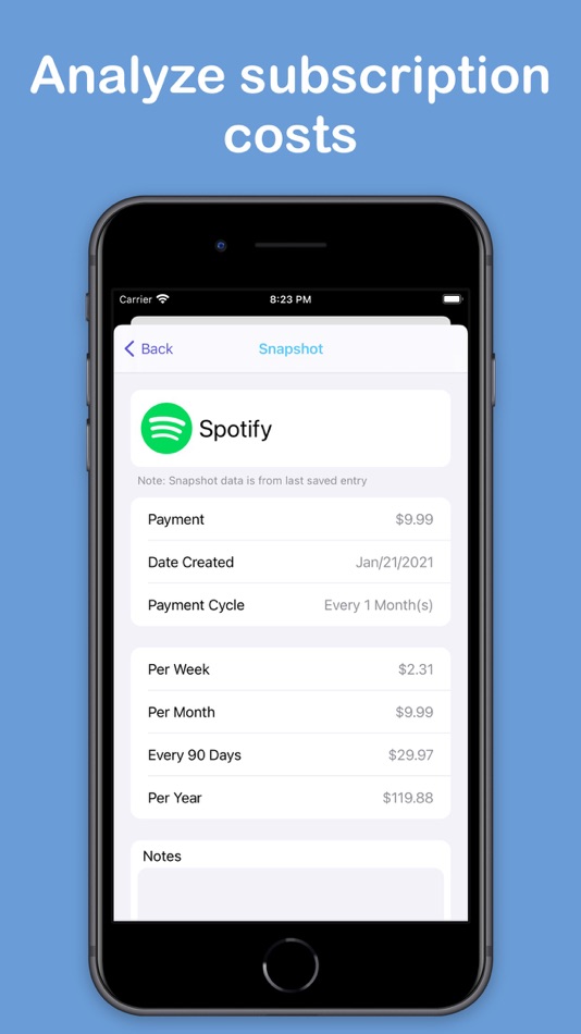 #5. Subscription Tracker (iOS) 由: Ali Alhady