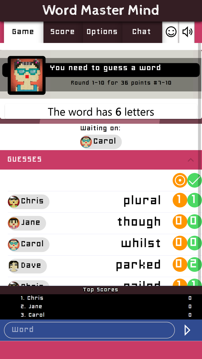 Word Master Mind Multiplayer