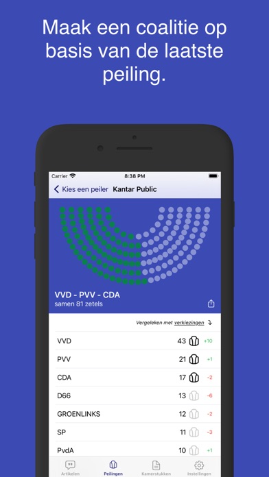 Politiek App Screenshot