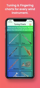 Fingering & Tuning Charts screenshot #1 for iPhone