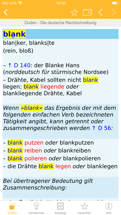 Duden German Dictionaries Screenshot