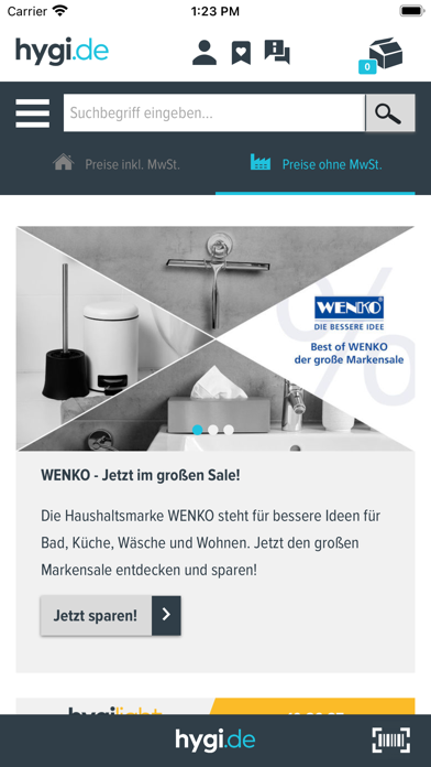 hygi.de Shopping App Screenshot