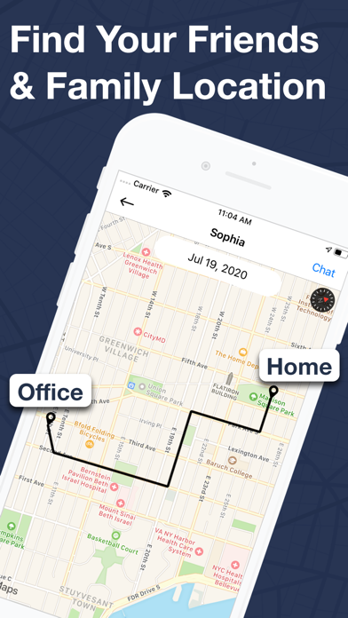 Phone · Location Tracker Screenshot