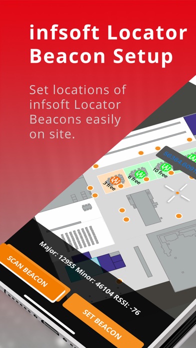 infsoft Locator Beacon Setup Screenshot