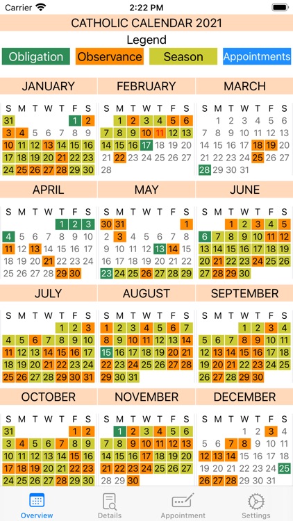 Digital Calendars For Religious Holidays And Prayer