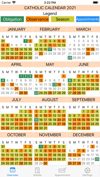Digital Calendars For Religious Holidays And Prayer