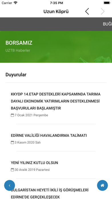 Uzunköprü Ticaret Borsası Screenshot