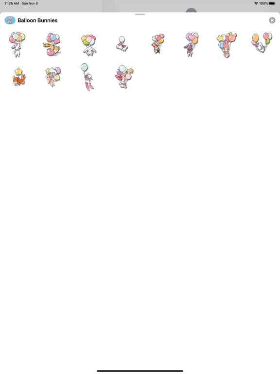 Screenshot #5 pour Balloon Bunnies Stickers
