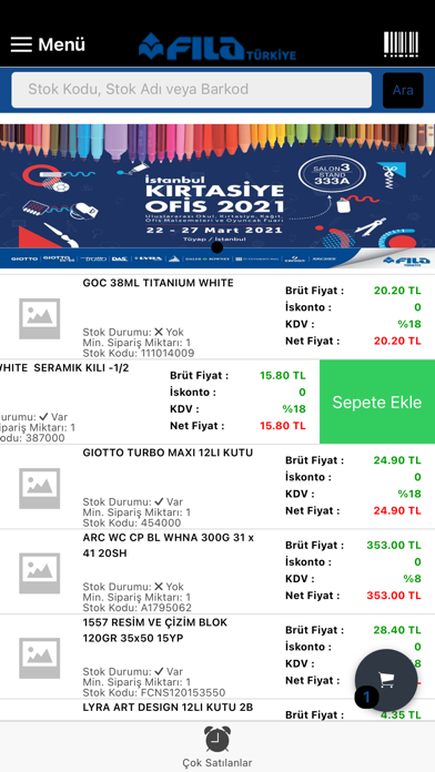 Fila Kırtasiye B2B Screenshot