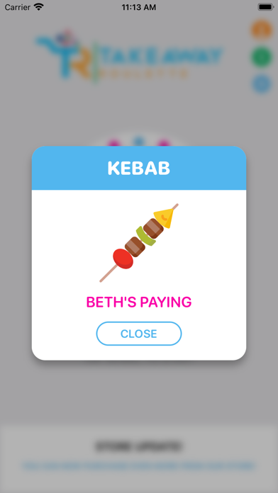 Takeaway Roulette Screenshot