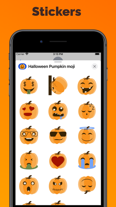 Screenshot #2 pour Halloween - Pumpkin stickers