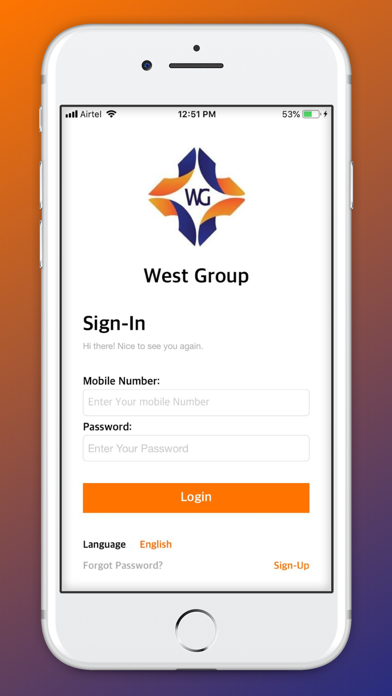 West Group Booking Screenshot