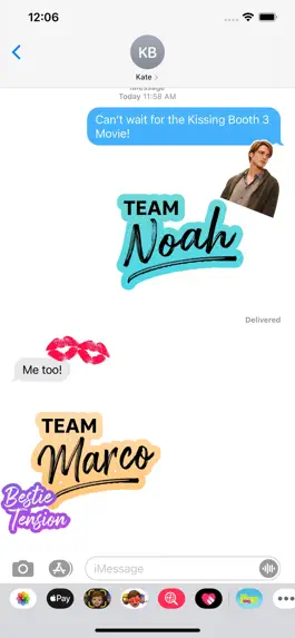 Game screenshot The Kissing Booth Stickers hack