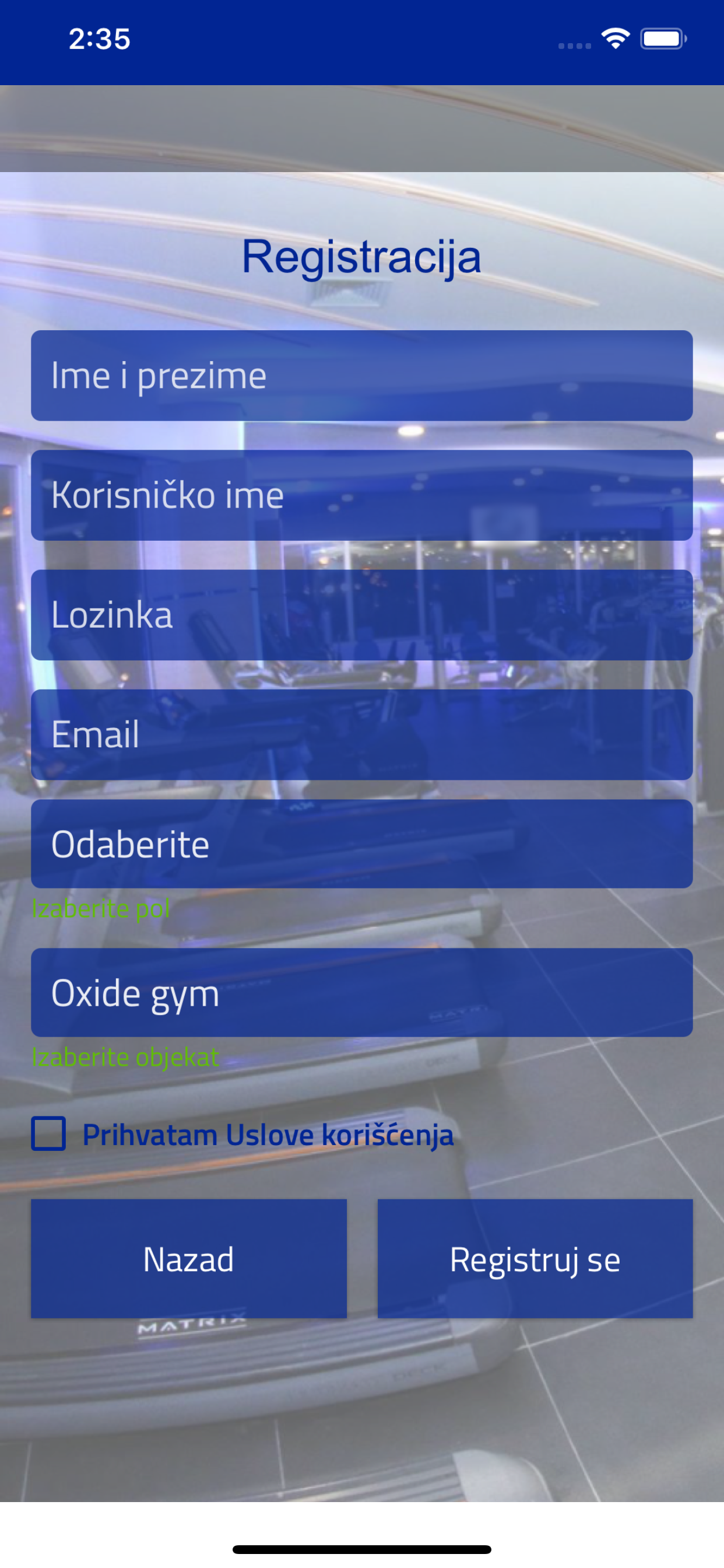 Oxide gym
