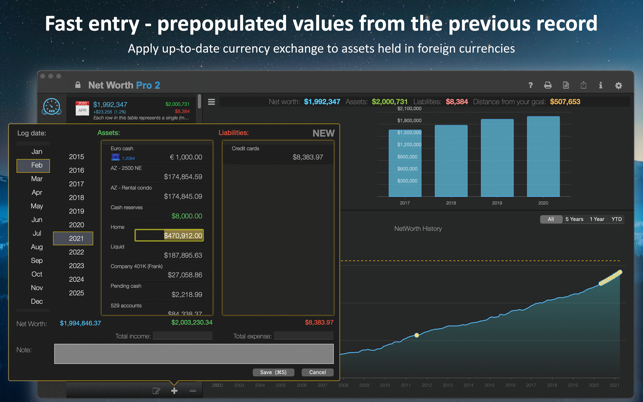 ‎Net Worth Pro 2 Screenshot