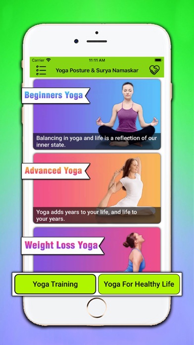 Yoga Posture & Surya Namaskar Screenshot