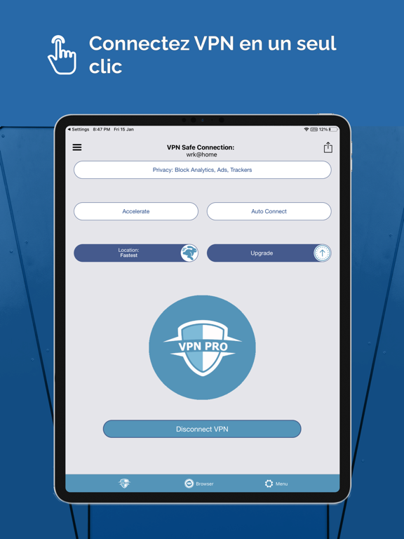 Screenshot #4 pour VPN Pro + Private Browser