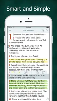 noble quran in english & audio iphone screenshot 1