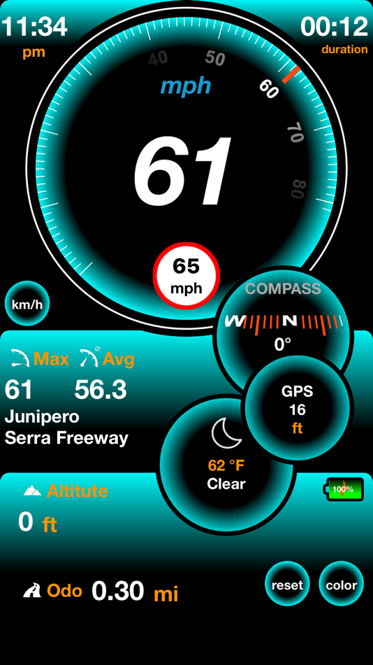 #1. Speedometer ⋙ (iOS) 由: UniCom Technology