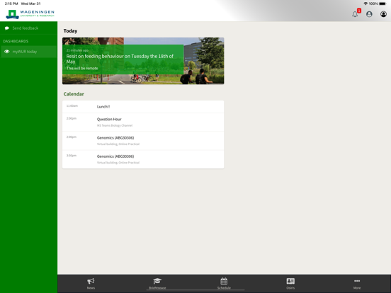 myWUR today iPad app afbeelding 1