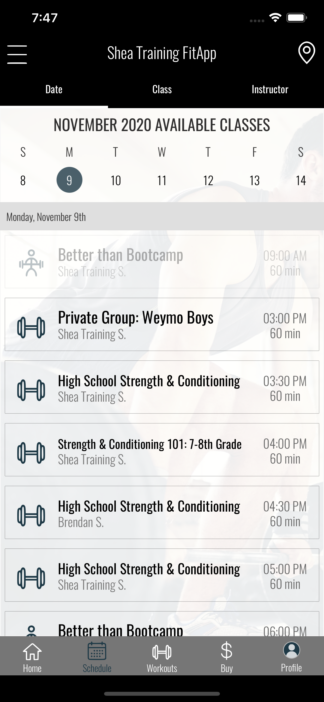 Shea Training FitApp
