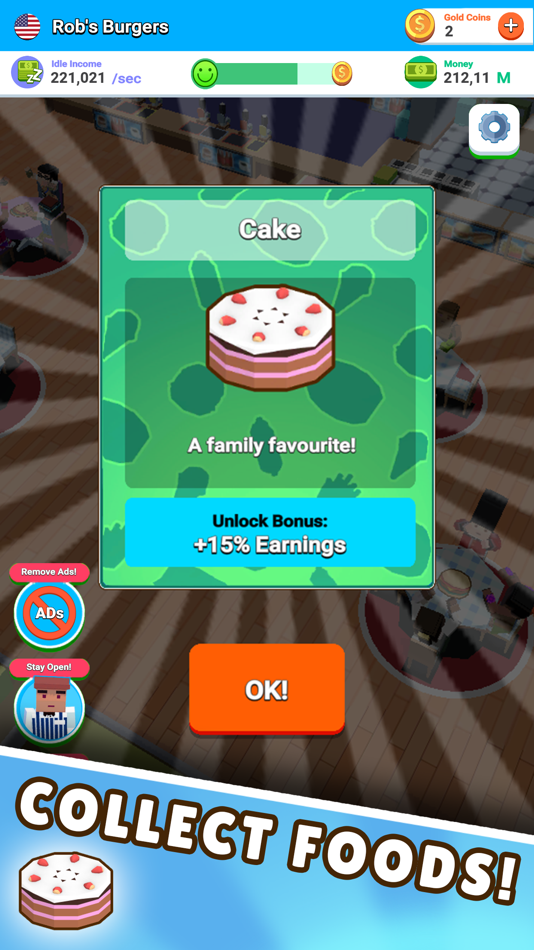 #4. Idle Diner: Restaurant game (iOS) 由: Playstack Ltd