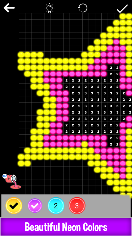 #3. Lite-Brite Numbers Retro Art (iOS) 由: Vector Labs Limited