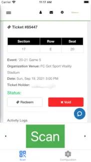 gotticketing scanner iphone screenshot 1