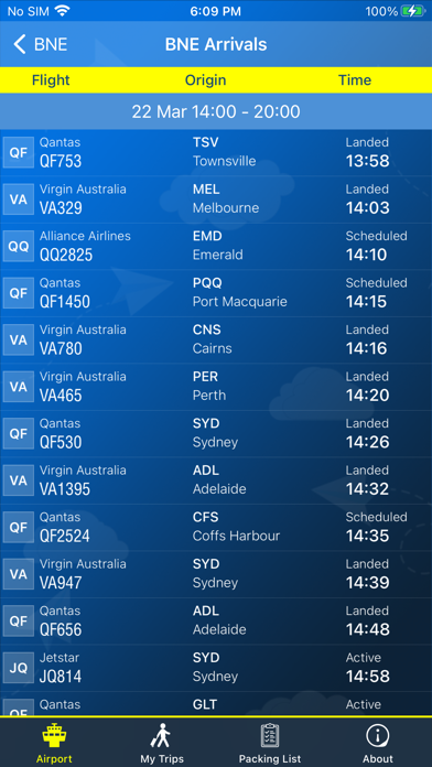 Screenshot #3 pour Brisbane Airport Info + Radar