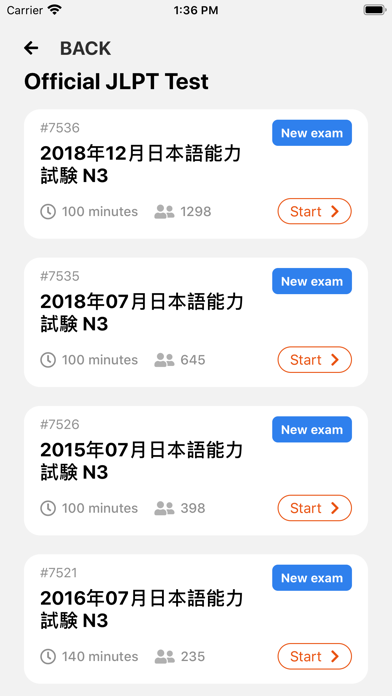 TryJLPT-JAPANESE ONLINE TEST Screenshot