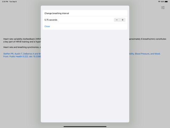 Screenshot #3 for Six Seconds Breathing