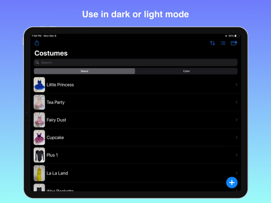 Costumize - Digital Inventory iPad screenshot 7 - Reference app