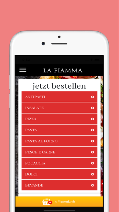 Pizzeria La Fiamma Deutschland Screenshot
