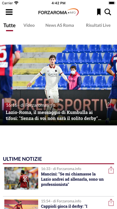 Screenshot #1 pour Forzaroma.info