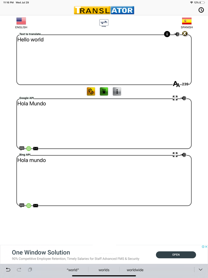 Spanish Translator Pro