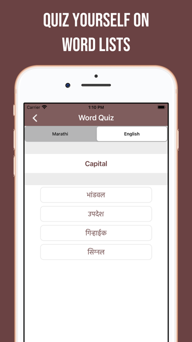 Marathi-English Dictionary Screenshot